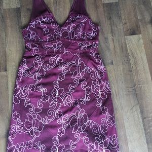 Anthropologie | Moulinette Souers burgundy dress